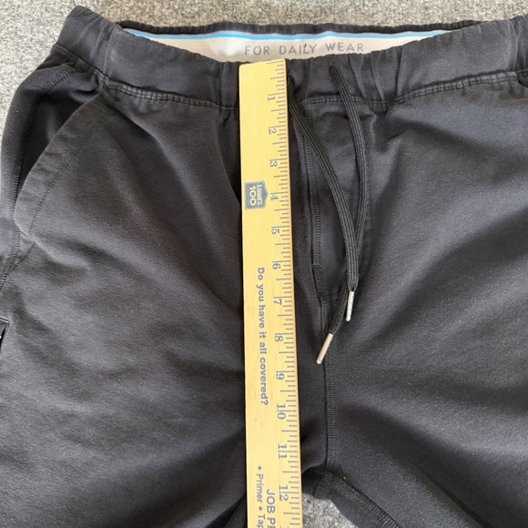 Mack Weldon Jogger Pants Mens Medium Black Sweatpants Athleisure Lounge Workout - Picture 6 of 8